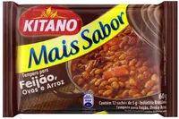 Tempero Pó Para Feijão Cebola, Louro E Bacon Mais Sabor Kitano Pacote 60g 12 Unidades