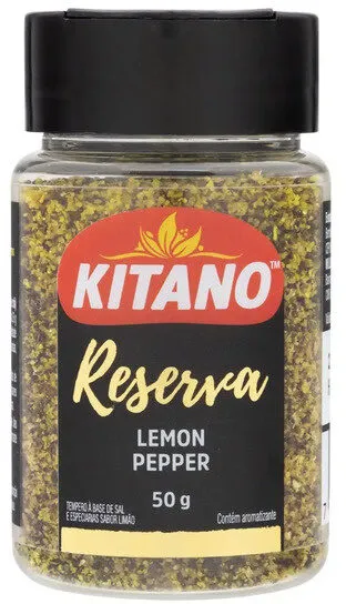 Tempero Lemon Pepper Kitano Reserva Frasco 50g