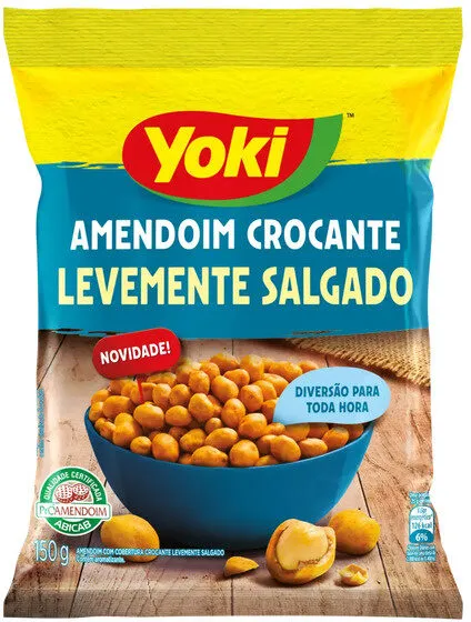 Amendoim Crocante Salgado Yoki Pacote 150g