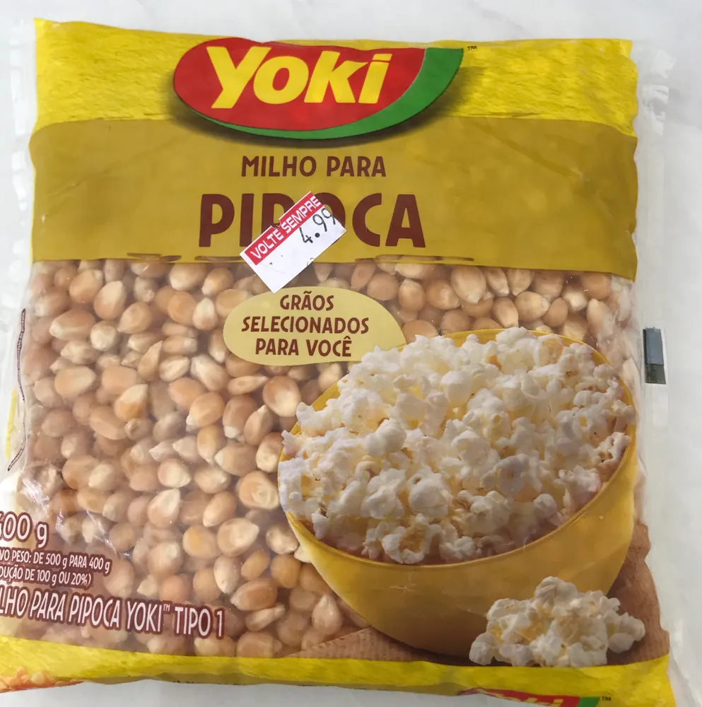 Milho para pipoca