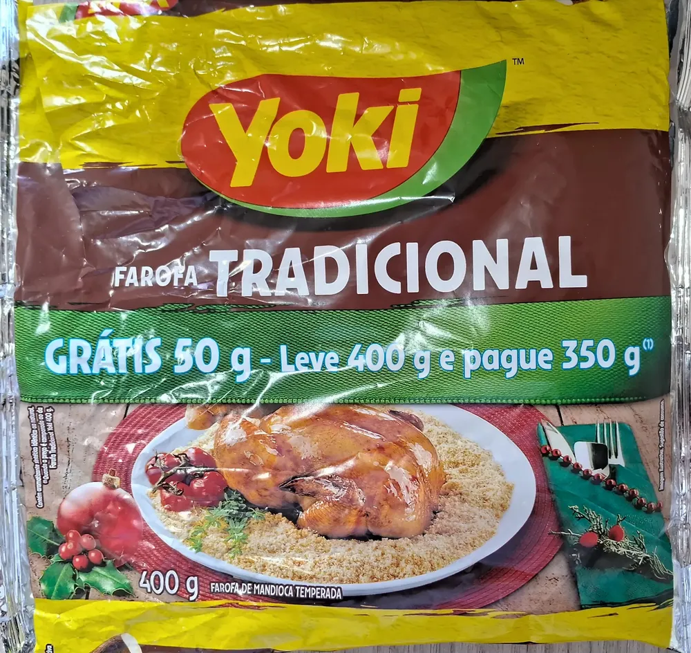 Farinha de mandioca temperada