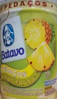 Iogurte integral com preparado de abacaxi