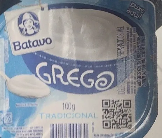 Iogurte Grego Tradicional Batavo Pote 100g