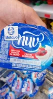 Creme de queijo tipo quark com calda de frutas vermelhas