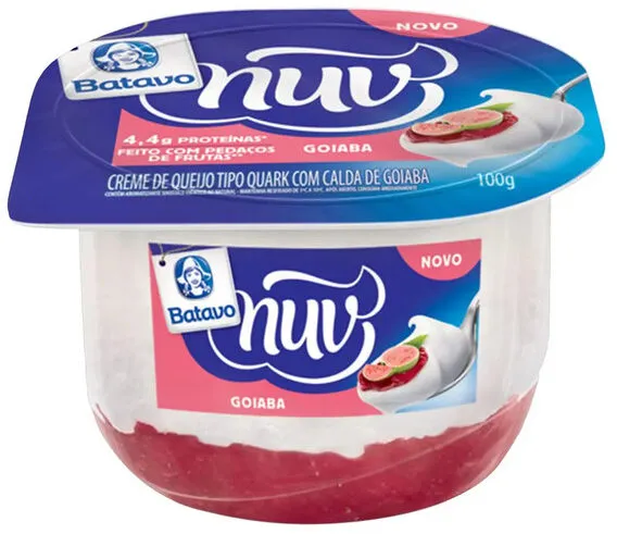 Creme Quark Calda Goiaba Batavo Nuv Pote 100g