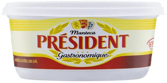 Manteiga Extra Sem Sal Président Gastronomique Pote 200g