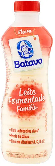 Leite Fermentado Desnatado Batavo Garrafa 850g Família