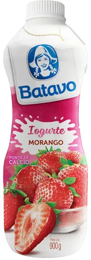 Iogurte Parcialmente Desnatado Morango Batavo Garrafa 900g