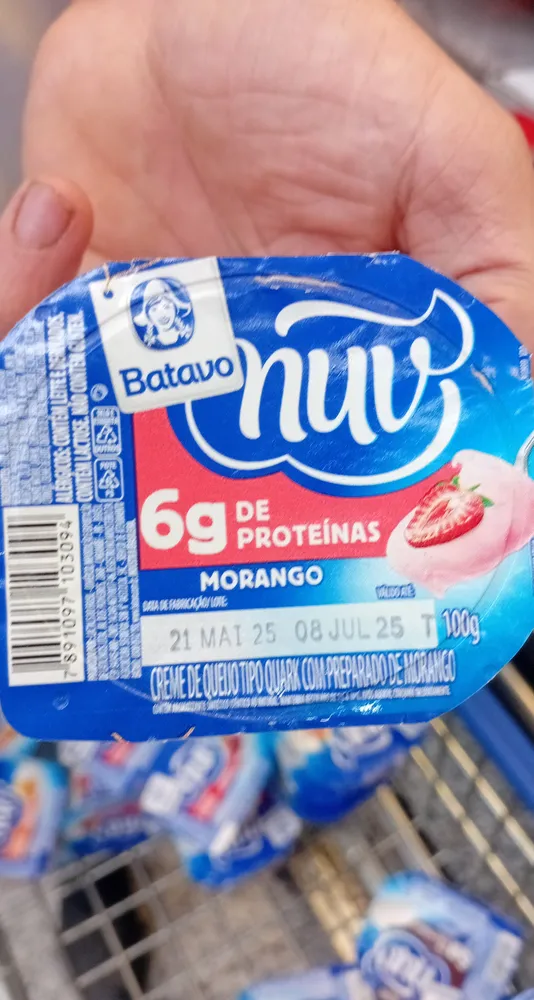 Creme Quark Morango Batavo Nuv Pote 100g