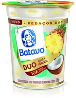 Iogurte Integral Coco E Abacaxi Batavo Pedaços Duo Copo 100g