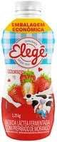 Bebida Láctea Fermentada Morango Elegê Garrafa 1,15kg Embalagem Econômica