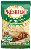 Queijo Mussarela Ralado Fresco Président Pacote 100g