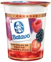 Iogurte Parcialmente Desnatado Calda Frutas Vermelhas Batavo Camadas Copo 100g