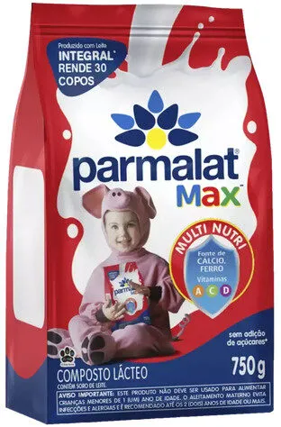 Composto Lácteo Integral Parmalat Max Pacote 750g