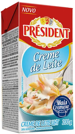 Creme De Leite Uht Homogeneizado Président Caixa 200g