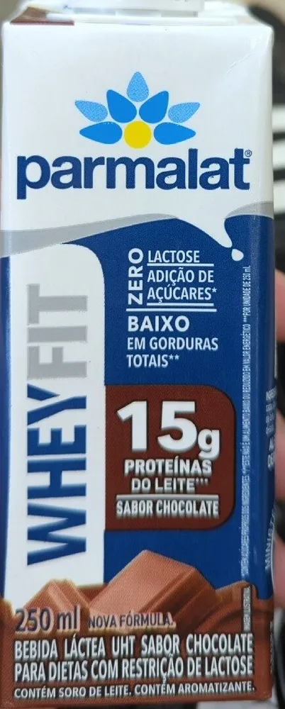 Bebida Láctea Uht Chocolate Zero Lactose Parmalat Wheyfit Caixa 250ml