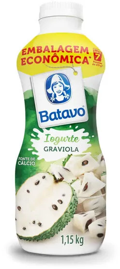 Iogurte Parcialmente Desnatado Graviola Batavo Garrafa 1,15kg Embalagem Econômica