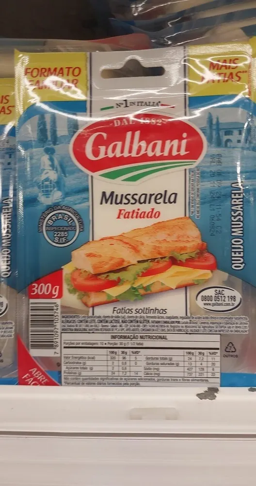 Queijo mussarela galbani 300g