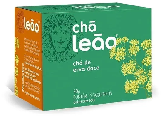 Chá Erva Doce Chá Leão Caixa 24g 15 Unidades
