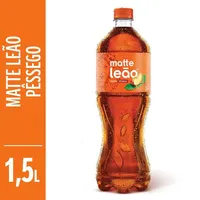 Chá Mate Pêssego Matte Leão Garrafa 1,5l