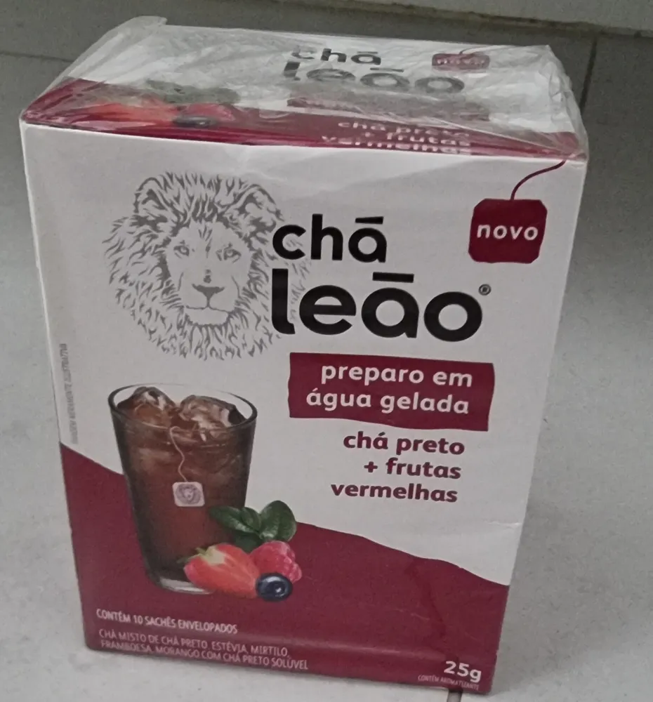Chá Preto + Frutas Vermelhas Gelado