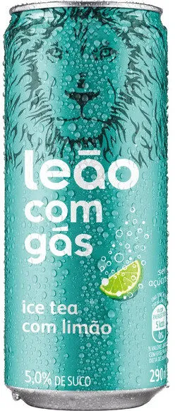 Chá Preto Com Gás Limão Leão Lata 290ml