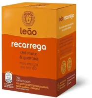 Chá Mate Guaraná Leão Recarrega Caixa 16g 10 Unidades