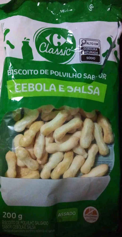 Biscoito de Povilho Sabor Cebola e Salsa Carrefour 200 g