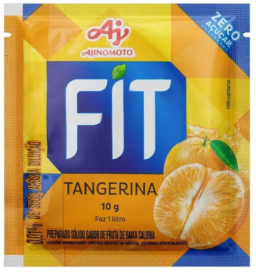 Refresco Em Pó Tangerina Zero Açúcar Mid Pacote 10g
