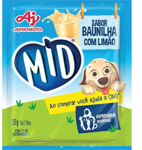 Refresco Em Po Baunilha Com Limao 25g Mid