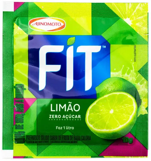 Refresco Em Pó Limão Zero Açúcar Mid Pacote 8g