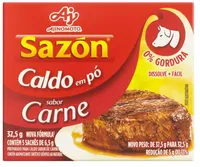 Caldo Pó Carne Sazón Caixa 32,5g 5 Unidades