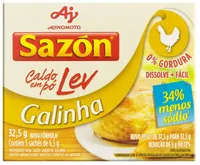 Caldo Pó Galinha Sazón Lev Caixa 32,5g 5 Unidades