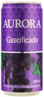 Suco Gaseificado Integral Uva Tinto Aurora Lata 269ml