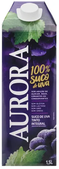 Suco Integral Uva Tinto Aurora Caixa 1,5l