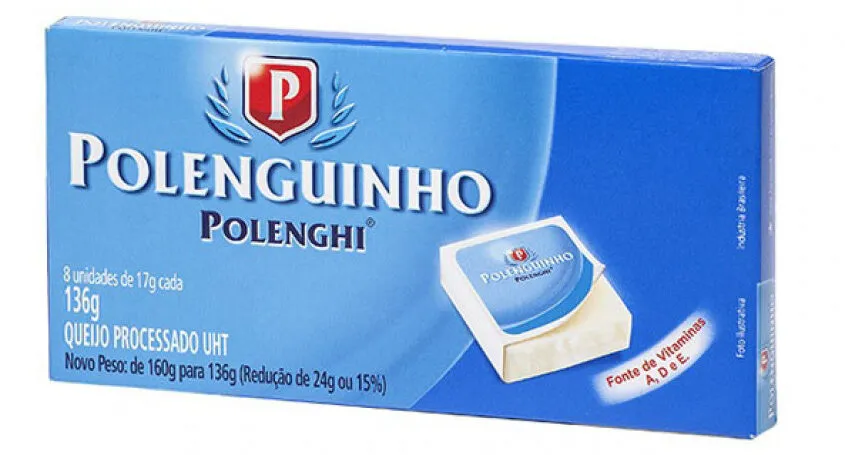 Queijo Processado Uht Original Polenguinho 136g 8 Unidades
