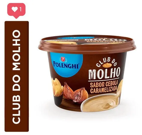Molho Cebola Caramelizada Polenghi Club Do Molho Pote 220g