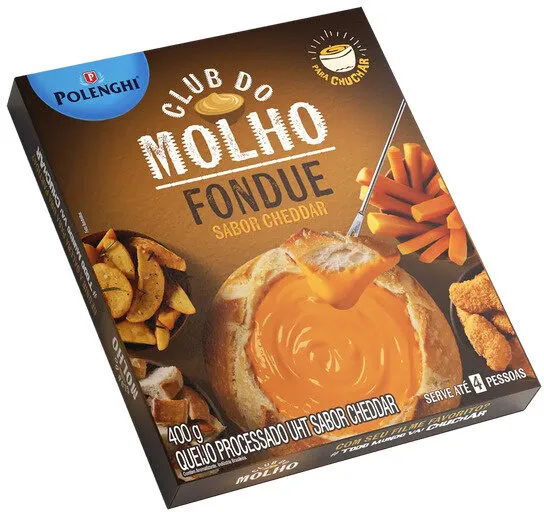 Fondue De Queijo Cheddar Polenghi Club Do Molho Caixa 400g