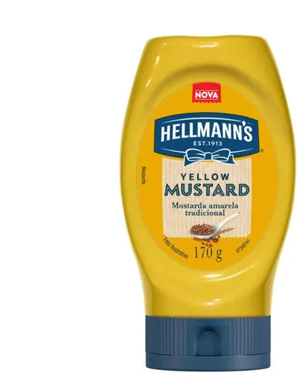 Mostarda Amarela Tradicional Hellmanns Squeeze 170g