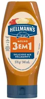 Molho 3 Em 1 Hellmanns Squeeze 370g