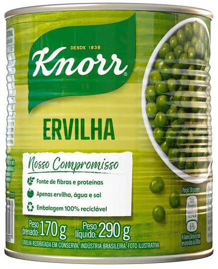 Ervilha Em Conserva Knorr Lata 170g
