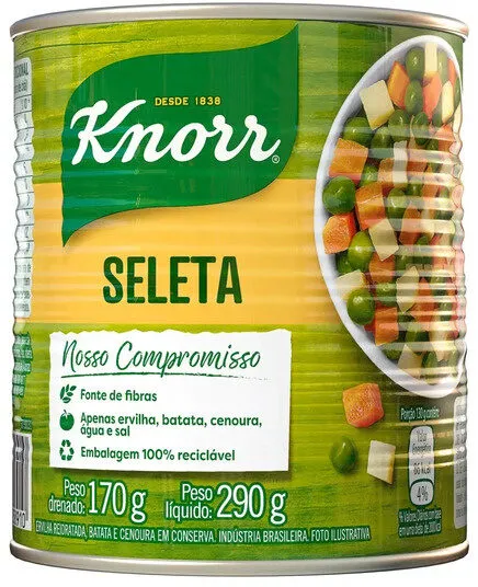 Seleta De Legumes Em Conserva Knorr Lata 170g