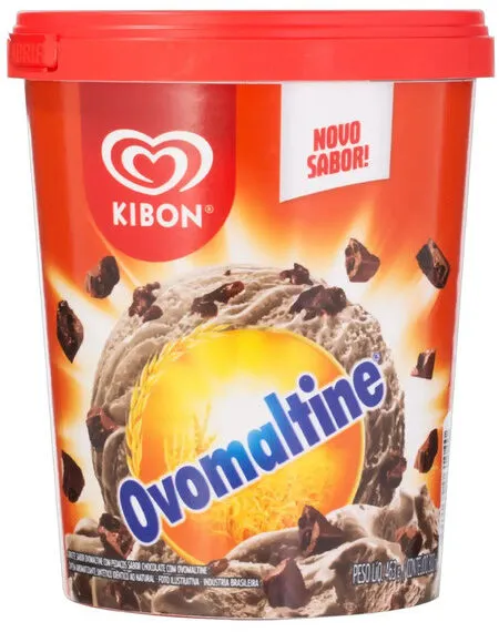 Sorvete Ovomaltine Kibon Pote 800ml