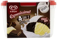 Sorvete 4 Em 1 Chocoleite Kibon Cremosíssimo Pote 2l