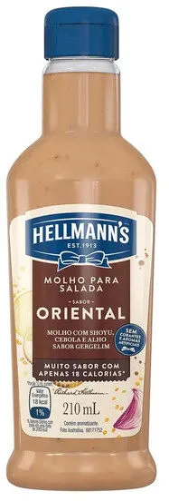 Molho Para Salada Oriental Gergelim Hellmanns Squeeze 210ml