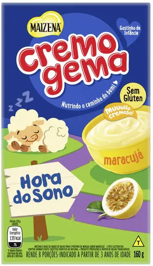 Mingau Maracujá Maizena Cremogema Caixa 160g