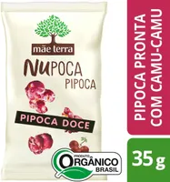 Pipoca Pronta Doce Rosa Orgânica Mãe Terra Zooreta Pacote 35g
