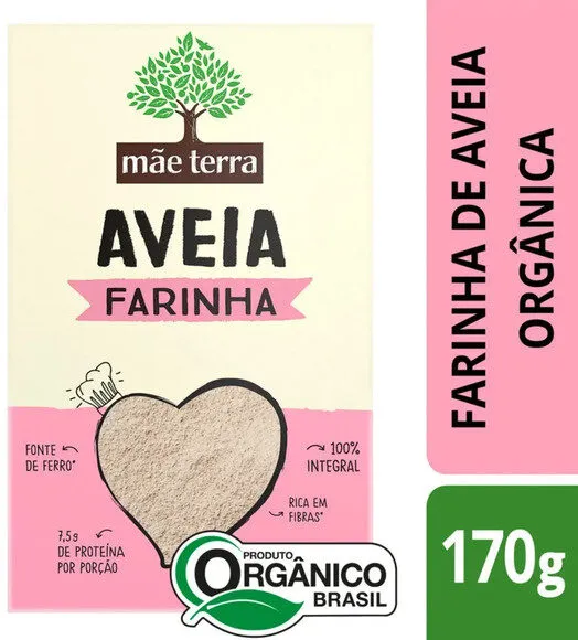 Farinha De Aveia Orgânica Mãe Terra Caixa 170g