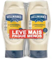 Pack Maionese Hellmanns Squeeze 2 Unidades 335g Cada Leve Mais Pague Menos