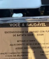 Escondidinho frango e batata doce